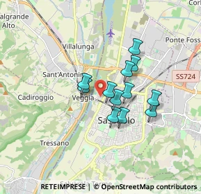 Mappa Via Montefiorino, 41049 Sassuolo MO, Italia (1.23167)