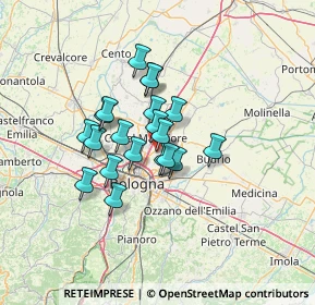 Mappa , 40057 Cadriano BO, Italia (9.6095)