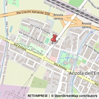 Mappa Via delle Terremare, 1, 40011 Anzola dell'Emilia, Bologna (Emilia Romagna)