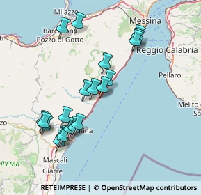 Mappa Via Guglielmo Marconi, 98028 Santa Teresa di Riva ME, Italia (17.012)