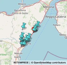 Mappa Via Guglielmo Marconi, 98028 Santa Teresa di Riva ME, Italia (11.78)