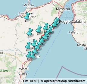Mappa Via Guglielmo Marconi, 98028 Santa Teresa di Riva ME, Italia (10.54167)