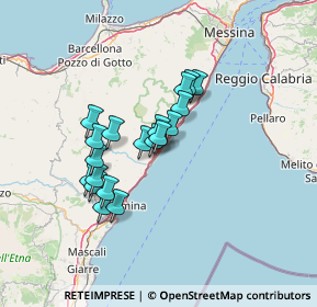 Mappa Via Guglielmo Marconi, 98028 Santa Teresa di Riva ME, Italia (11.84789)