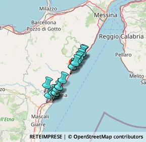 Mappa Via Guglielmo Marconi, 98028 Santa Teresa di Riva ME, Italia (10.2845)