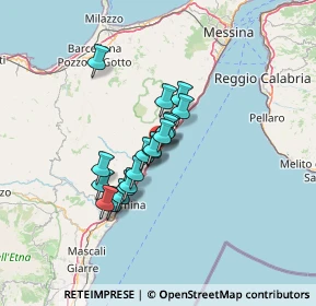 Mappa Via Guglielmo Marconi, 98028 Santa Teresa di Riva ME, Italia (10.30111)