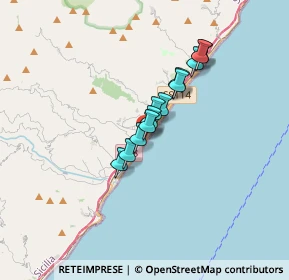 Mappa Via Guglielmo Marconi, 98028 Santa Teresa di Riva ME, Italia (2.46)