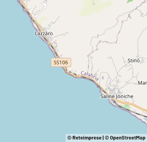 Mappa Via Belvedere, 89065 Motta San Giovanni RC, Italia (1.35769)
