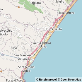 Mappa Santa Teresa di Riva