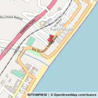 Mappa Via IV Novembre, 265, 98023 Furci Siculo, Messina (Sicilia)