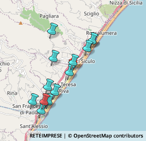 Mappa Via Campo Sportivo, 98028 Santa Teresa di Riva ME, Italia (1.99538)