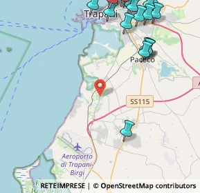 Mappa Strada Palma Marausa 163 Trapani TP IT, 91100 Marausa TP, Italia (6.8615)