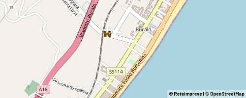 Mappa Santa Teresa di Riva