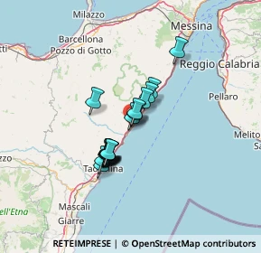 Mappa A18, 98028 Santa Teresa di Riva ME, Italia (10.355)