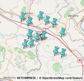 Mappa Via Masseria della Corte, 81040 Rocca D'evandro CE, Italia (6.70077)