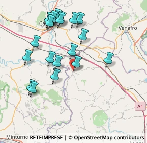 Mappa Via Masseria della Corte, 81040 Rocca D'evandro CE, Italia (8.625)