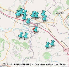 Mappa Via Masseria della Corte, 81040 Rocca D'evandro CE, Italia (7.75824)