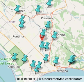 Mappa Str. della Torre, 04014 Pontinia LT, Italia (10.1465)