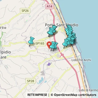 Mappa Via Primo Maggio, 63821 Porto Sant'Elpidio FM, Italia (1.5995)