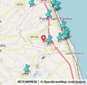 Mappa Via Primo Maggio, 63821 Porto Sant'Elpidio FM, Italia (2.42769)