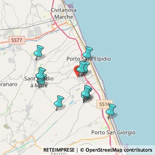 Mappa Via Primo Maggio, 63821 Porto Sant'Elpidio FM, Italia (3.40167)