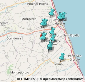 Mappa Via Luigi Fontana, 63812 Montegranaro FM, Italia (5.47077)