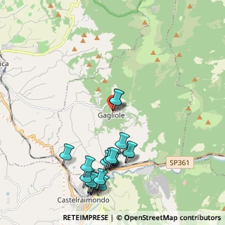 Mappa Frazione Basciano, 62022 Gagliole MC, Italia (2.4975)