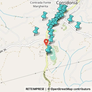 Mappa Via Font'Orsola, 62014 Corridonia MC, Italia (0.5375)