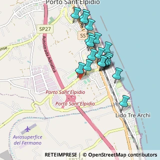 Mappa Via I Maggio, 63821 Porto Sant'Elpidio FM, Italia (0.868)