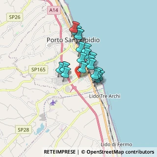 Mappa Via I Maggio, 63821 Porto Sant'Elpidio FM, Italia (1.128)