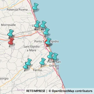 Mappa Via I Maggio, 63821 Porto Sant'Elpidio FM, Italia (9.18154)