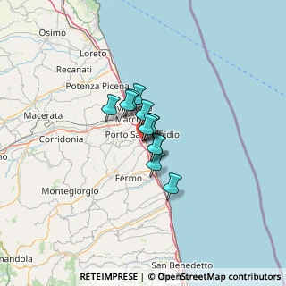 Mappa Via I Maggio, 63821 Porto Sant'Elpidio FM, Italia (6.19833)