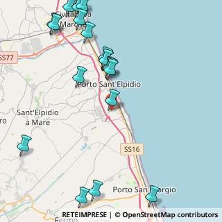 Mappa Via I Maggio, 63821 Porto Sant'Elpidio FM, Italia (5.7115)