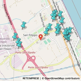 Mappa Via I Maggio, 63821 Porto Sant'Elpidio FM, Italia (0.6155)