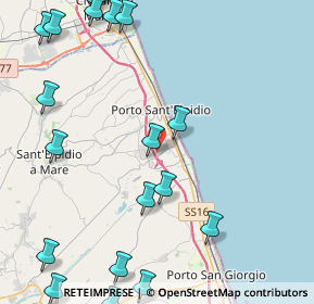 Mappa Via Martiri delle Foibe, 63821 Porto Sant'Elpidio FM, Italia (6.3745)