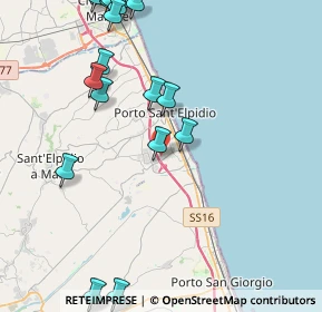 Mappa Via Martiri delle Foibe, 63821 Porto Sant'Elpidio FM, Italia (5.769)