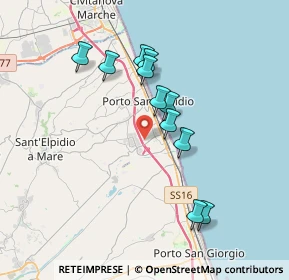 Mappa Via Martiri delle Foibe, 63821 Porto Sant'Elpidio FM, Italia (3.34455)