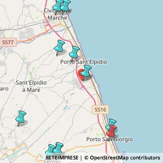 Mappa Via Martiri delle Foibe, 63821 Porto Sant'Elpidio FM, Italia (6.47182)