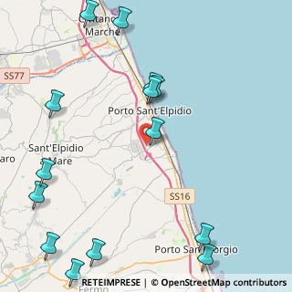 Mappa Via Martiri delle Foibe, 63821 Porto Sant'Elpidio FM, Italia (6.20786)