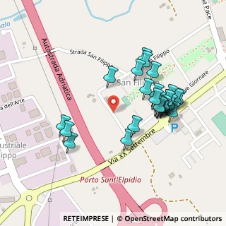 Mappa Via Martiri delle Foibe, 63821 Porto Sant'Elpidio FM, Italia (0.23071)