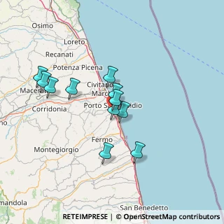 Mappa Via Martiri delle Foibe, 63821 Porto Sant'Elpidio FM, Italia (12.38364)