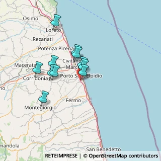 Mappa Via Martiri delle Foibe, 63821 Porto Sant'Elpidio FM, Italia (11.90909)