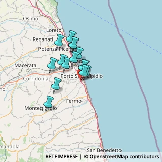 Mappa Via Martiri delle Foibe, 63821 Porto Sant'Elpidio FM, Italia (9.884)