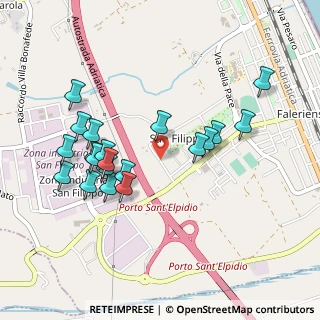 Mappa Via Martiri delle Foibe, 63821 Porto Sant'Elpidio FM, Italia (0.489)