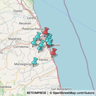 Mappa Via Cinque Giornate, 63821 Porto Sant'Elpidio FM, Italia (7.17182)