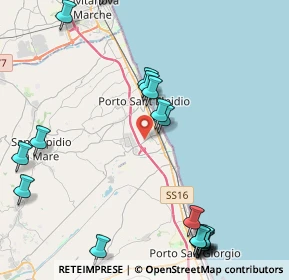 Mappa Via Cinque Giornate, 63821 Porto Sant'Elpidio FM, Italia (5.8255)