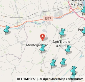 Mappa Via S. Giovanni Bosco, 63812 Montegranaro FM, Italia (7.77)