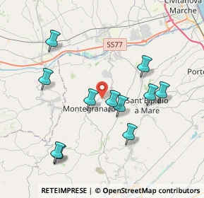 Mappa Via S. Giovanni Bosco, 63812 Montegranaro FM, Italia (3.94091)
