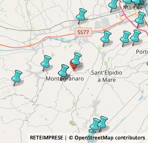 Mappa Via S. Giovanni Bosco, 63812 Montegranaro FM, Italia (6.4885)