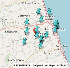 Mappa Via S. Giovanni Bosco, 63812 Montegranaro FM, Italia (6.50222)