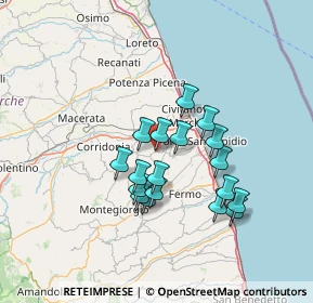 Mappa Via S. Giovanni Bosco, 63812 Montegranaro FM, Italia (11.70278)